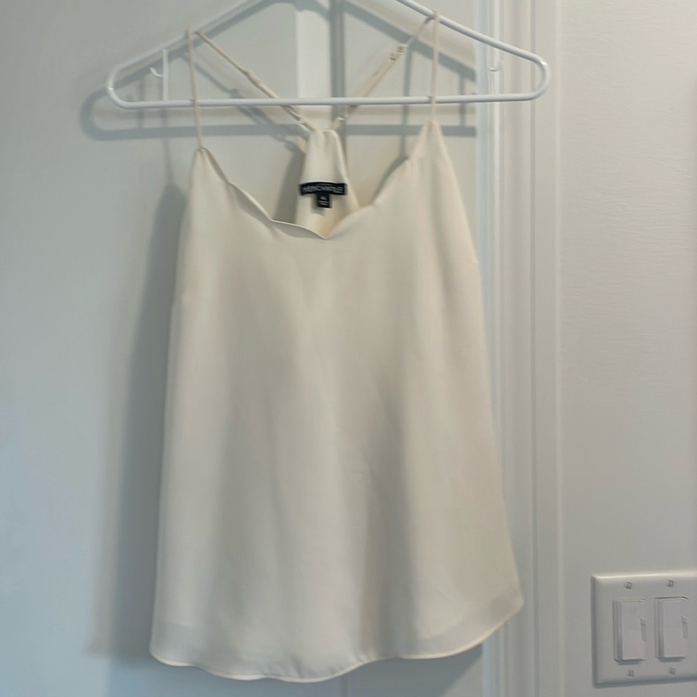 J crew mercantile scallop trim blouse tank size 4